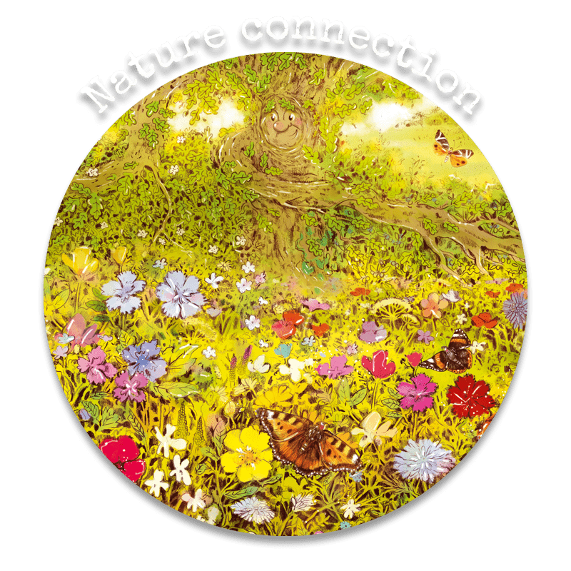 OldOak_Circle_NatureConnect Old Oak looks at all the wild flowers